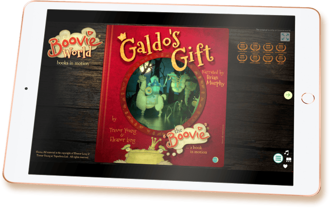 Galdo's Gift on a tablet device