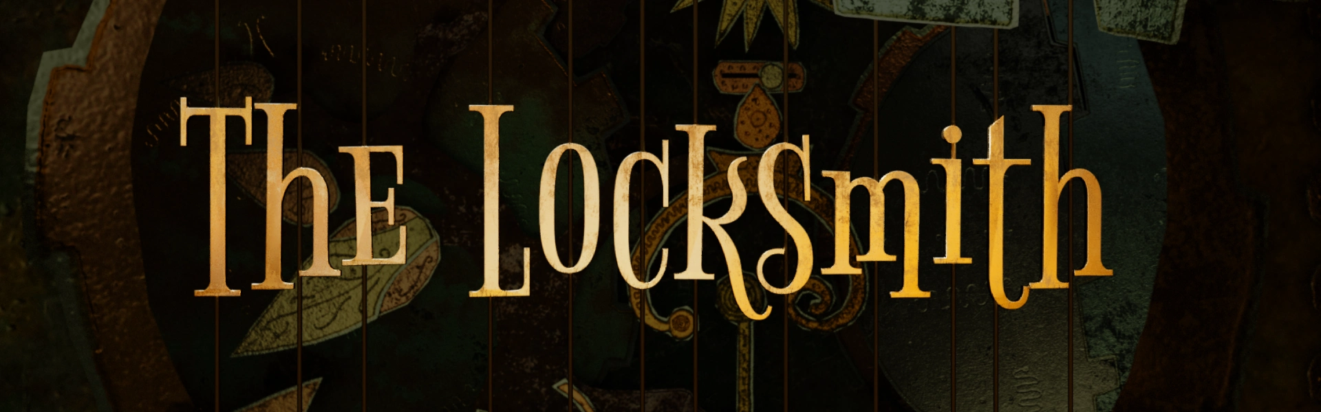 The Locksmith The Locksmith game title banner with gears and cogs